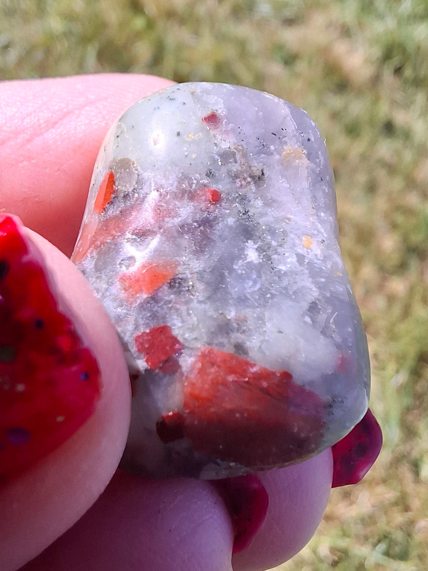 African Blood Stone, Tumble Stone, Crystal (Ref: T175)