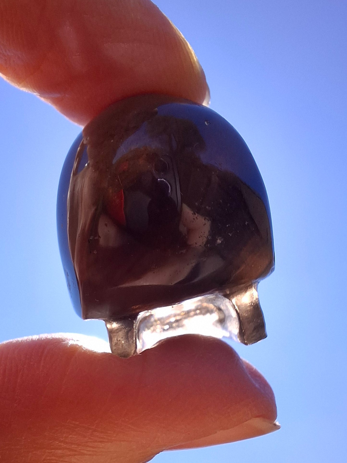 Agni Manitite SKULL Carving, 18.88g, Crystal (Ref: Ag S4)