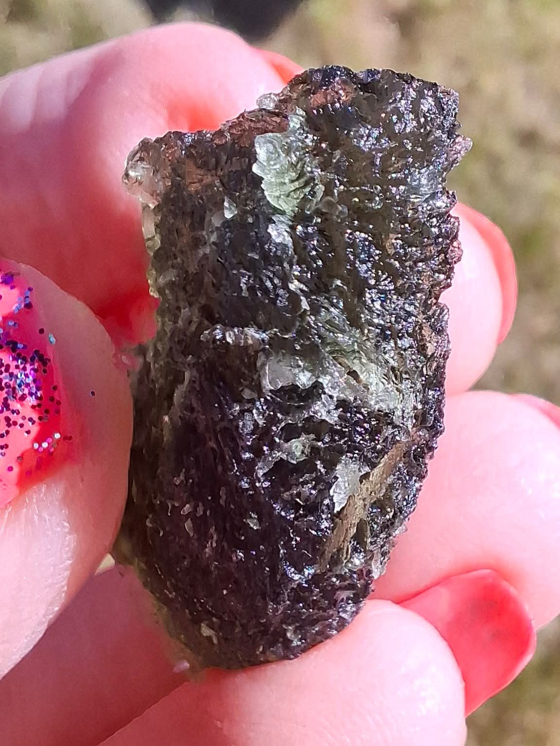 Moldavite Piece, JAKULE, 10.05g, Tektite (Ref: 1174)
