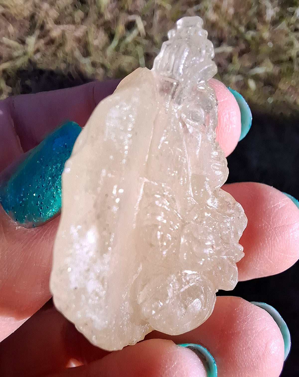 Libyan Desert Glass GANESHA carving, 20.76g, Tektite (Ref: Ganesha4)