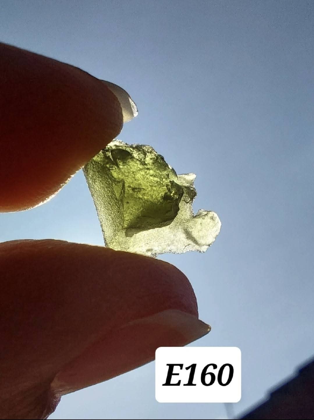 Moldavite Piece, 0.69g, Tektite (Ref: E60)