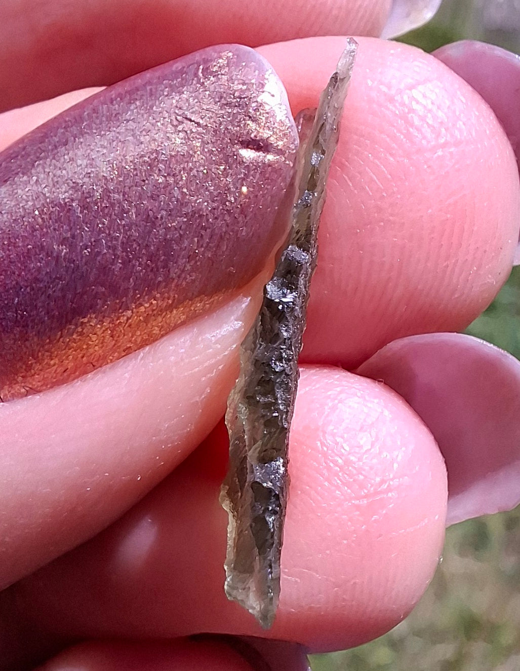 Moldavite Piece, 0.33g, Tektite (Ref: 1488)