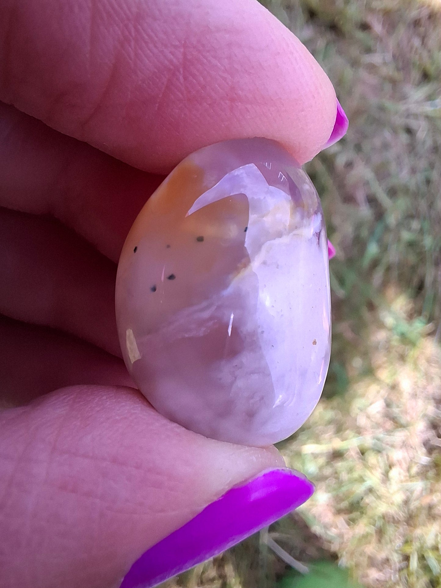 Flower Agate, Tumble Stone, Crystal (Ref: T76)
