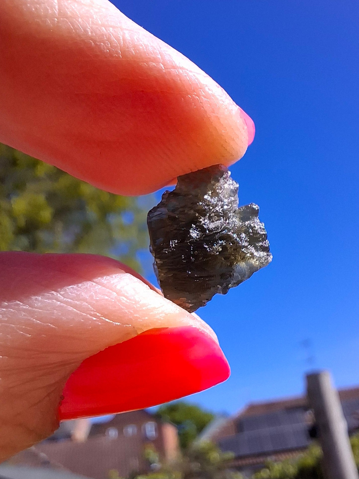 Moldavite Piece, 0.87g, Tektite (Ref: 231)