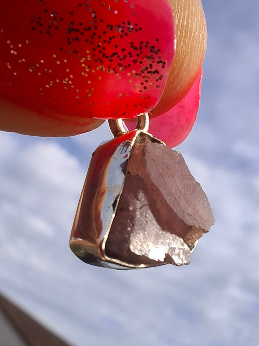 Pink Tourmaline Pendant, 925 Silver, Crystal (Ref: PT74)