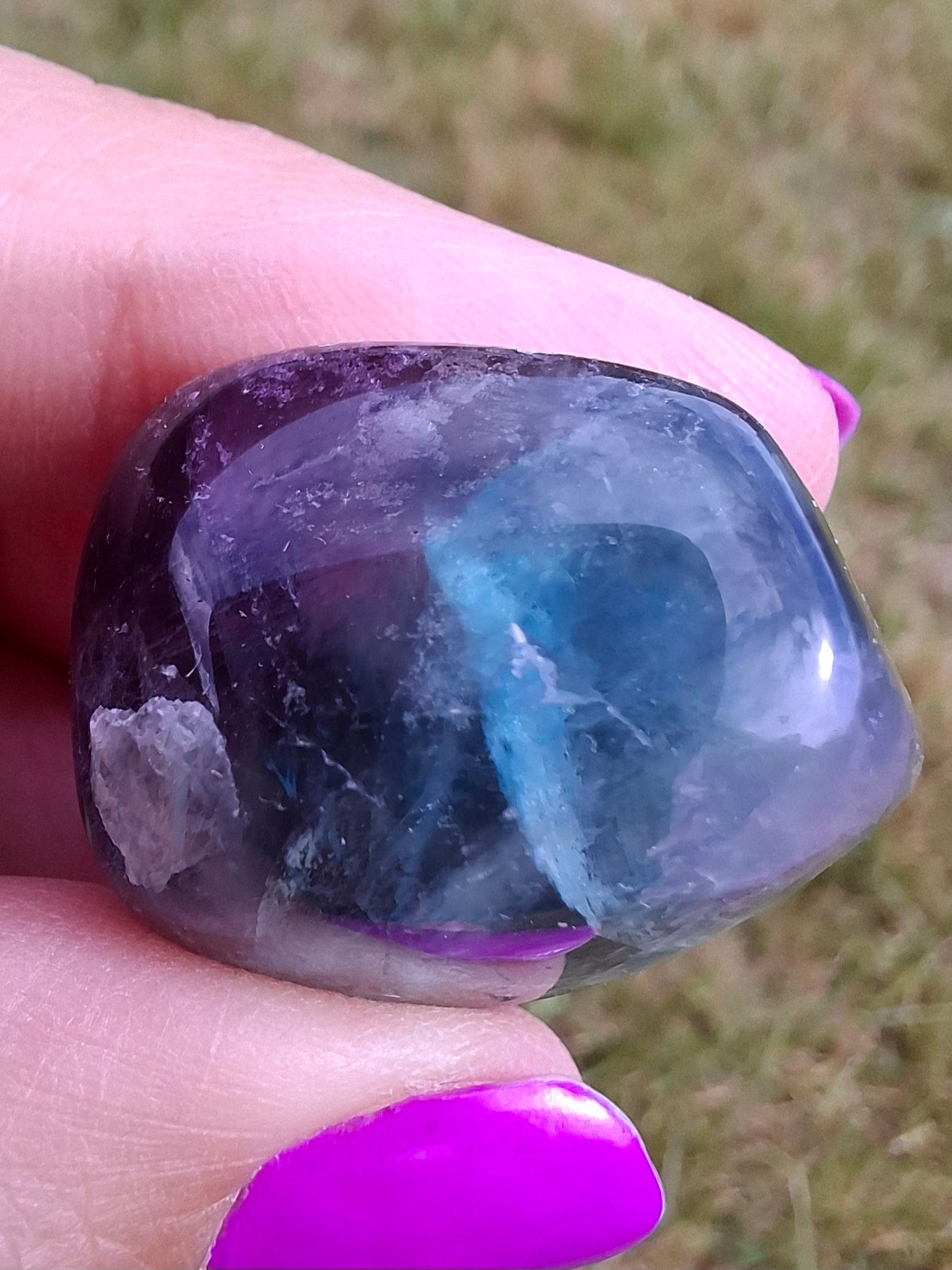 Fluorite, Tumble Stone, Crystal (Ref: T55)
