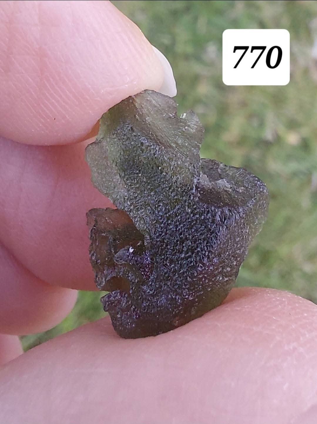 Moldavite Piece, 1.84g, Tektite (Ref: 770)