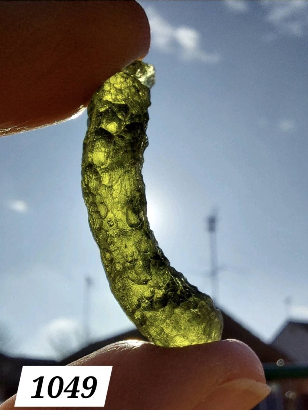 Moldavite Piece, NESMEN, 5.24g, Tektite (Ref: 1049)