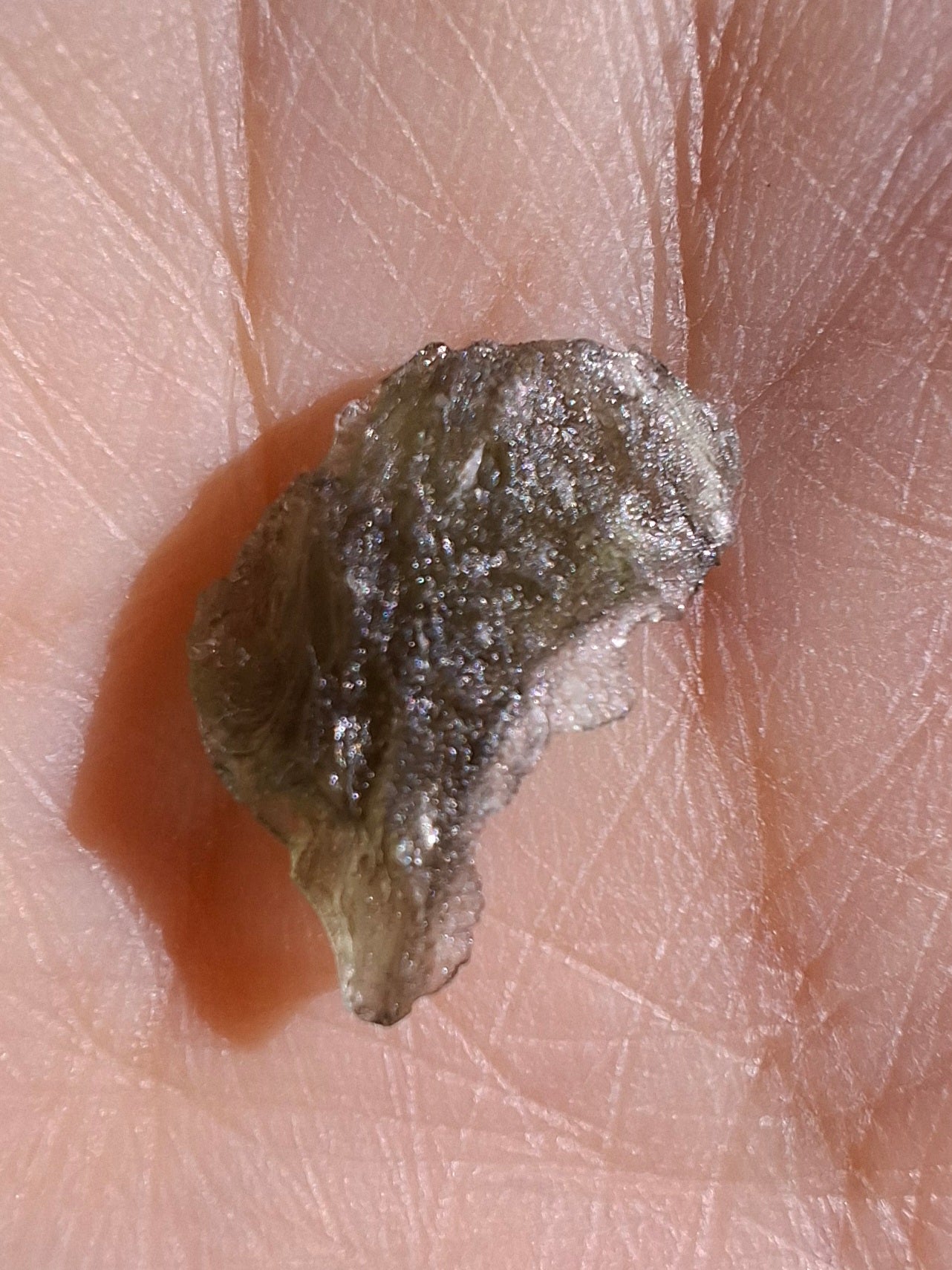 Moldavite Piece, 0.60g, Tektite (Ref: 1403)