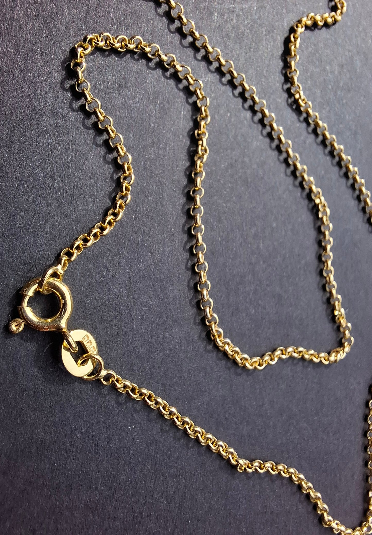 Round Belcher GOLD PLATED, 1.6mm, 18 inch CHAIN (Ref: Chain-2)