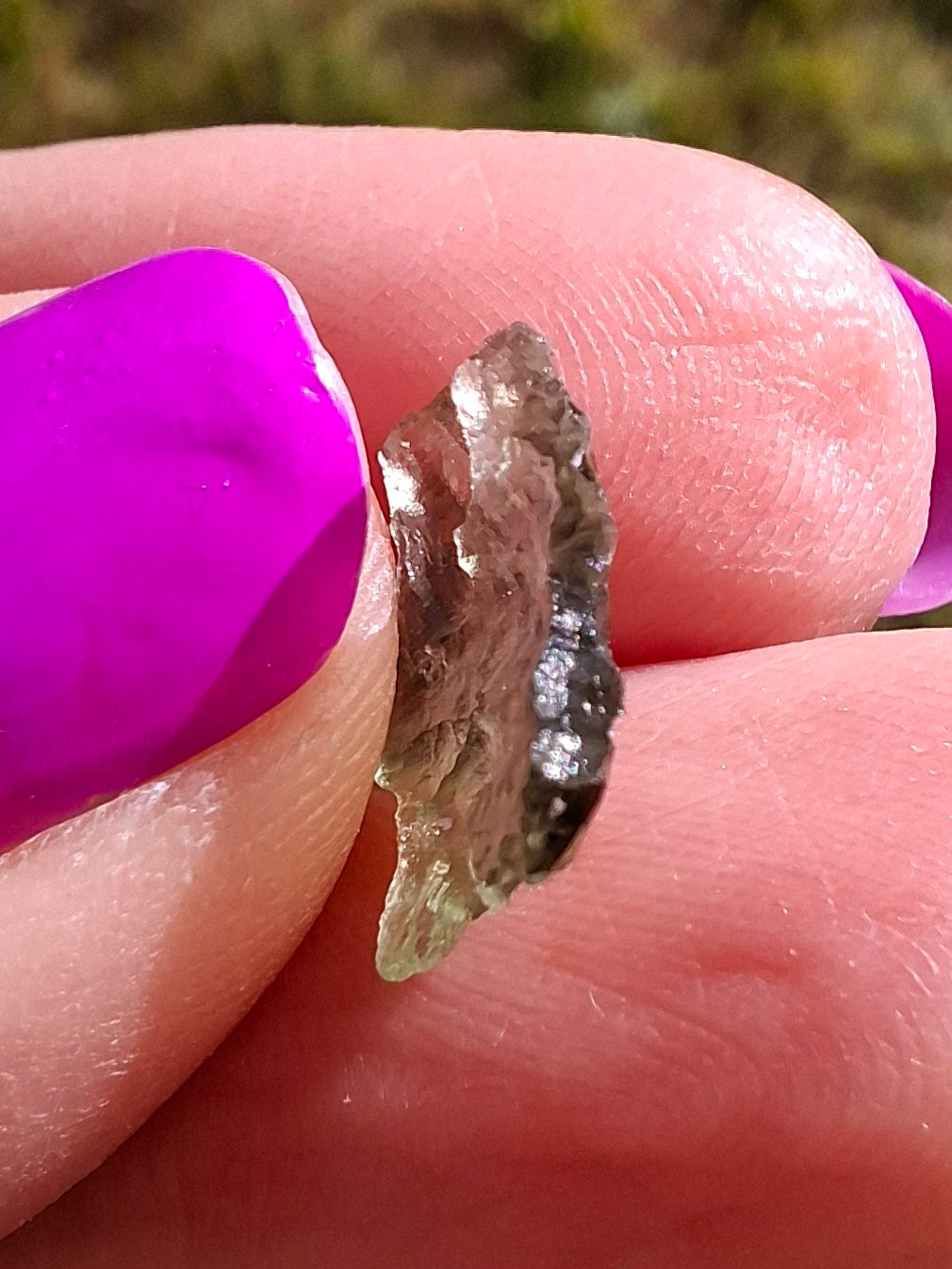 Moldavite small Piece, 0.30g, Tektite (Ref: 1437)