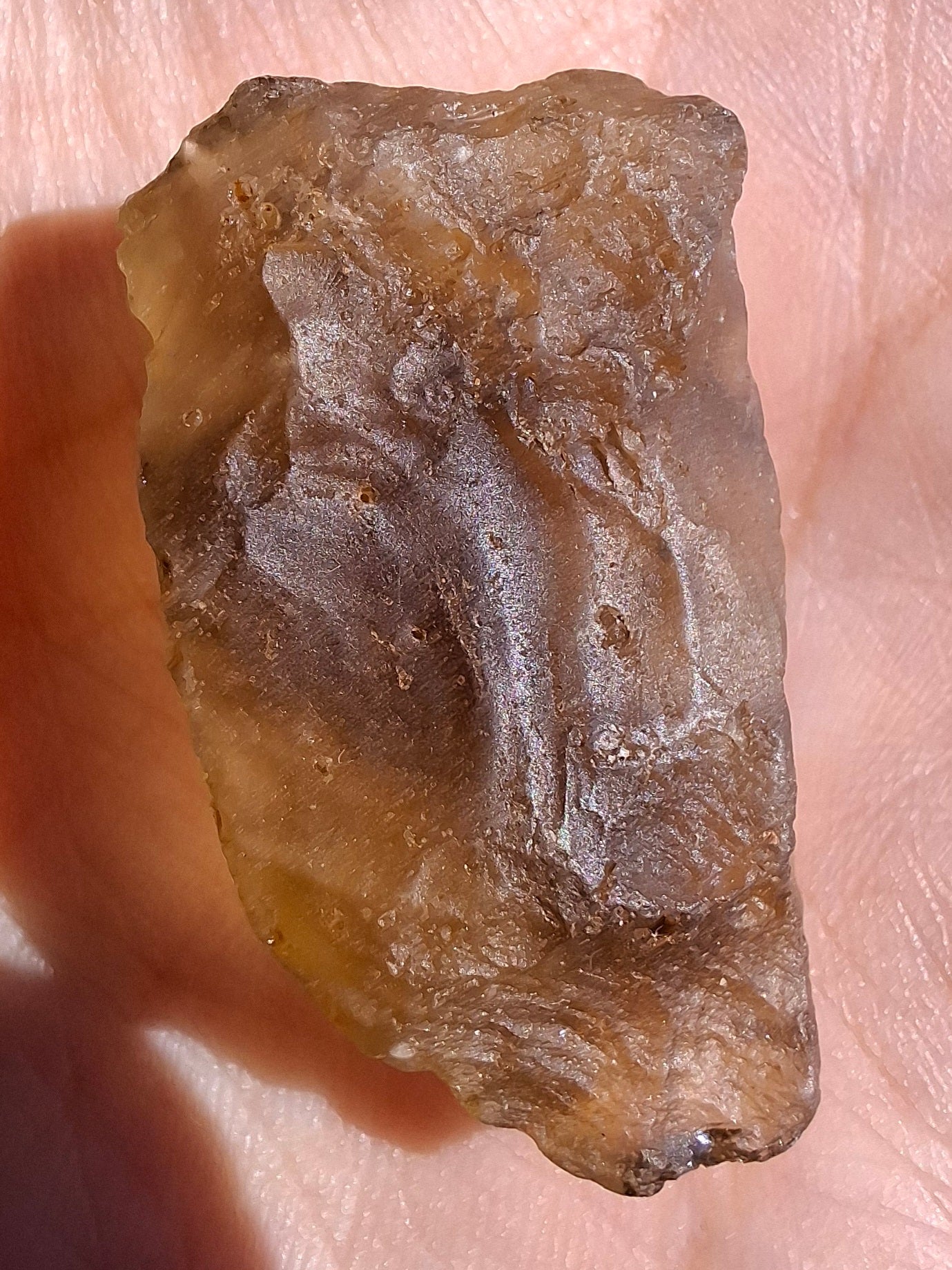 Libyan Desert Glass (darker) Piece, 11.69g, Tektite (Ref: L1366)