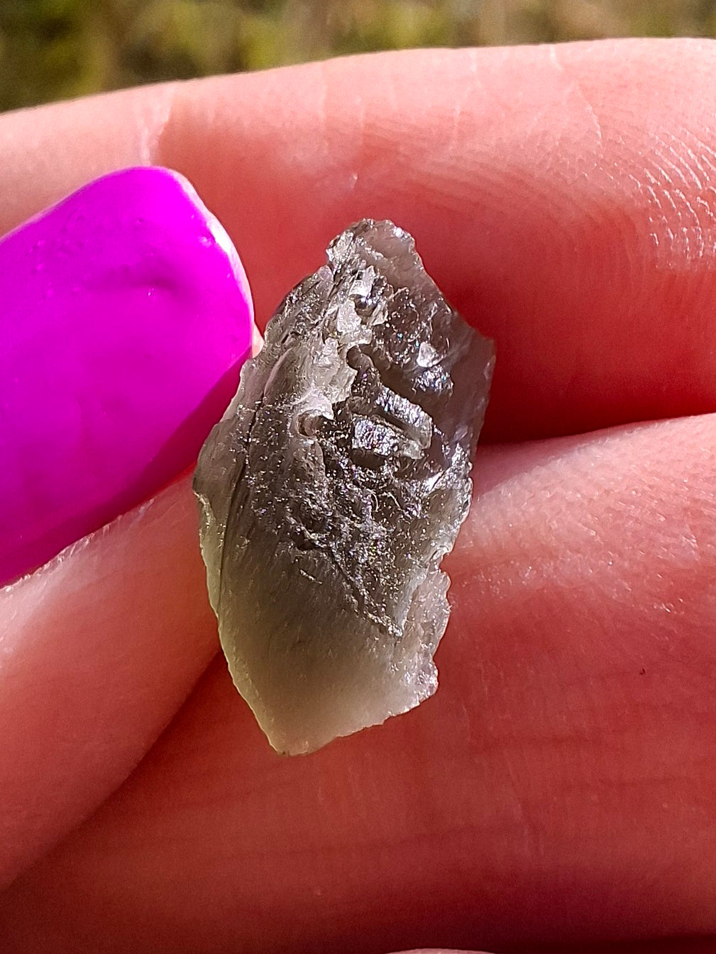 Moldavite Piece, 0.79g, Tektite (Ref: 1441)