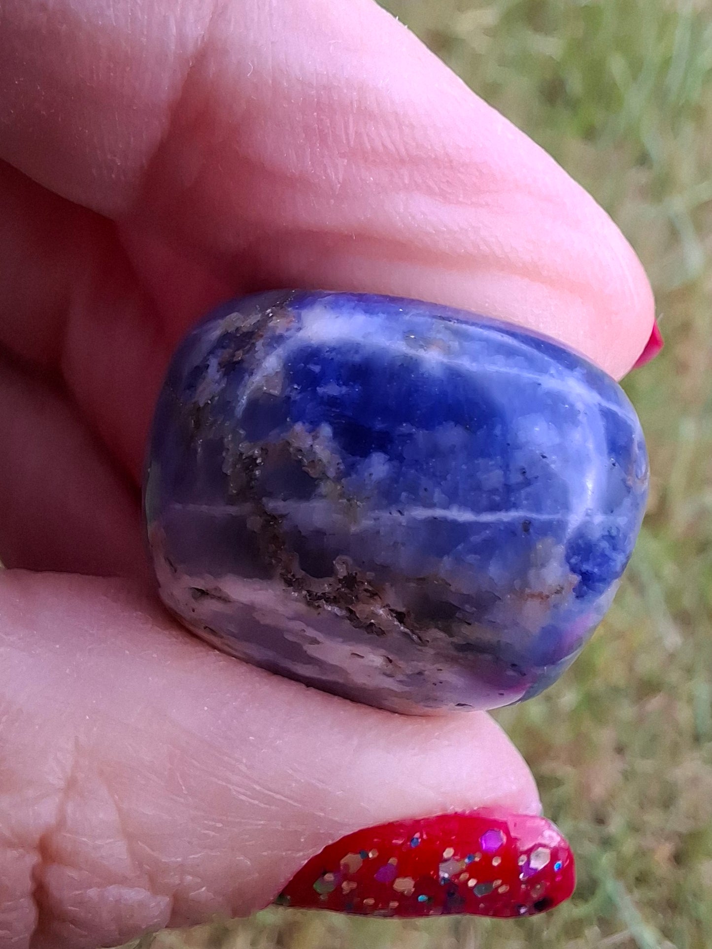 Sodalite, Tumble Stone, Crystal (Ref: T154)