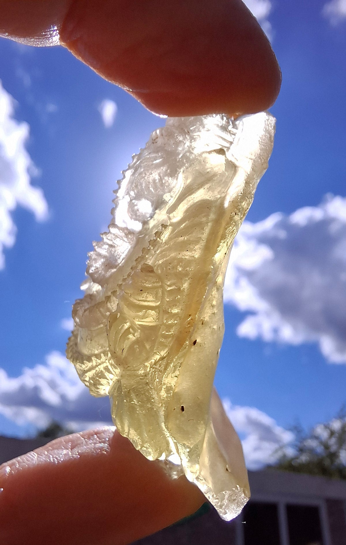 Libyan Desert Glass carving, GANESHA, 26.47g, Tektite (Ref: Ganesha1)