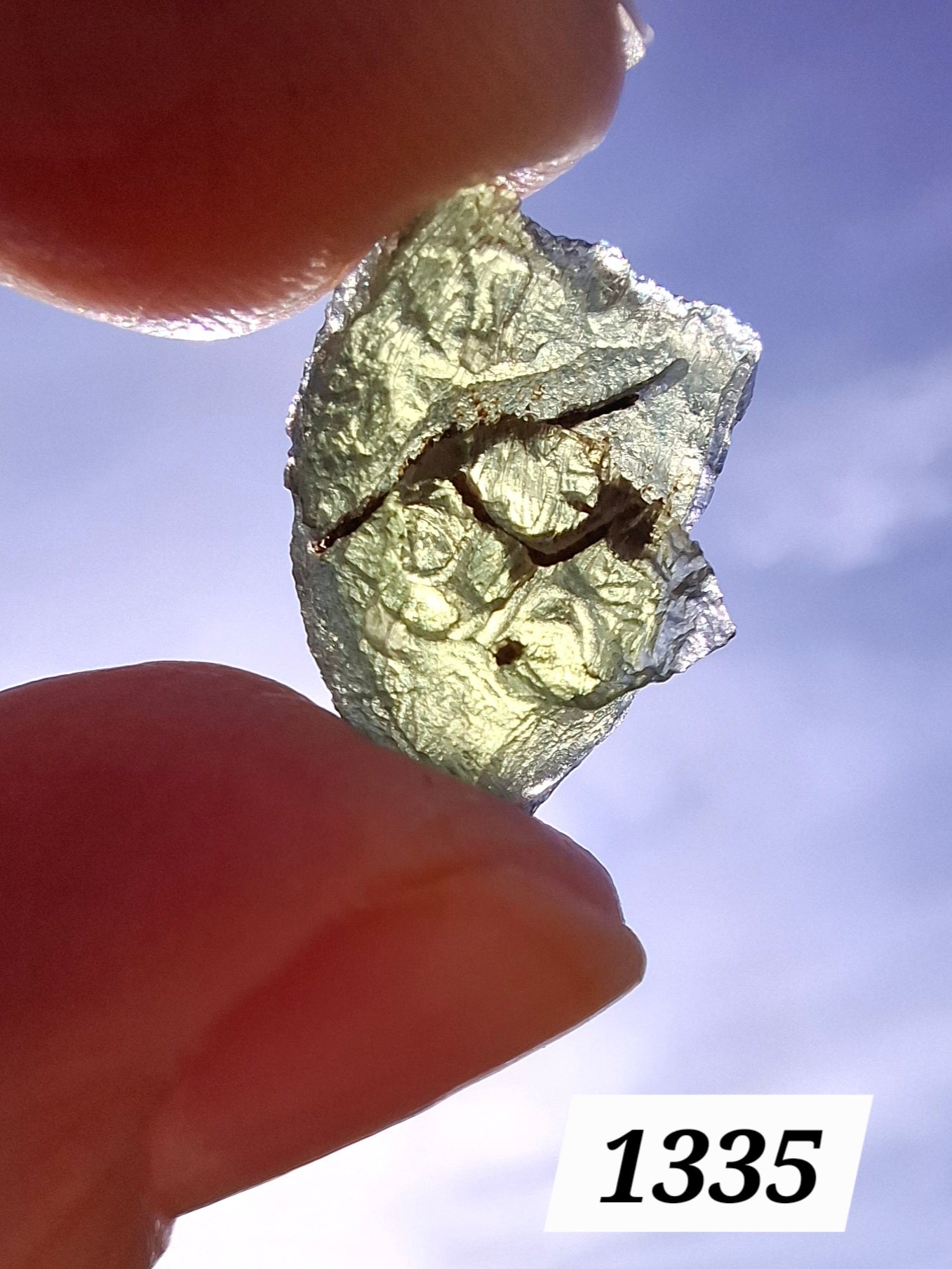 Moldavite Piece, 1.13g, Tektite (Ref: 1335)