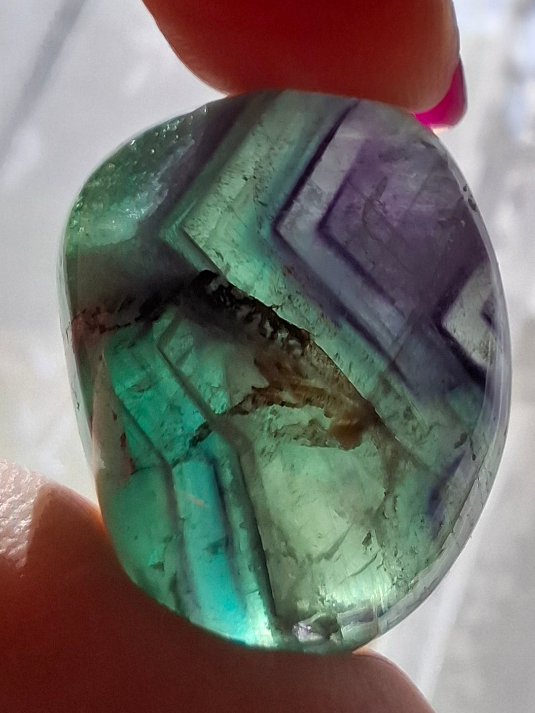 Fluorite, Tumble Stone, Crystal (Ref: T57)