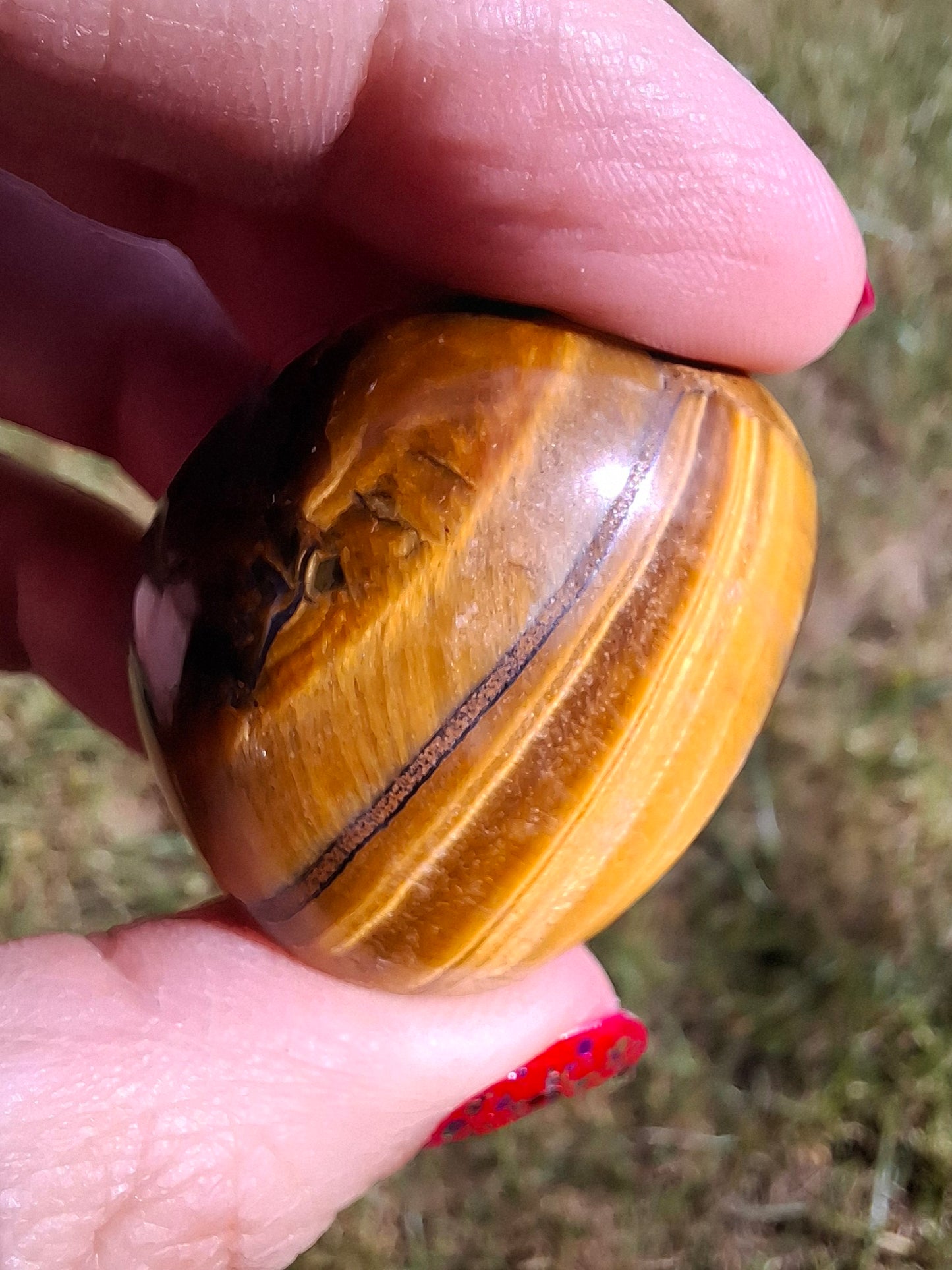 Tigers Eye, Tumble Stone, Crystal (Ref: T134)