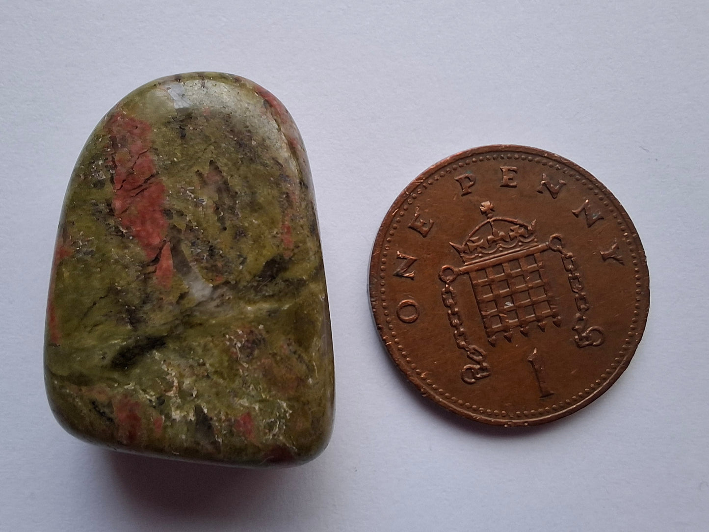 Unakite, Tumble Stone, Crystal (Ref: T186)