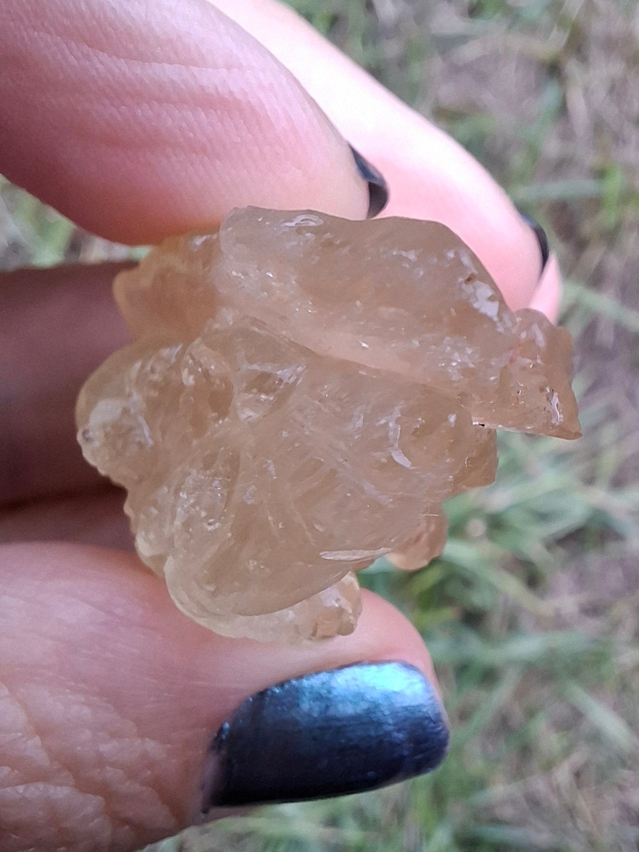 Libyan Desert Glass GANESHA carving, 18.39g, Tektite (Ref: Ganesha3)