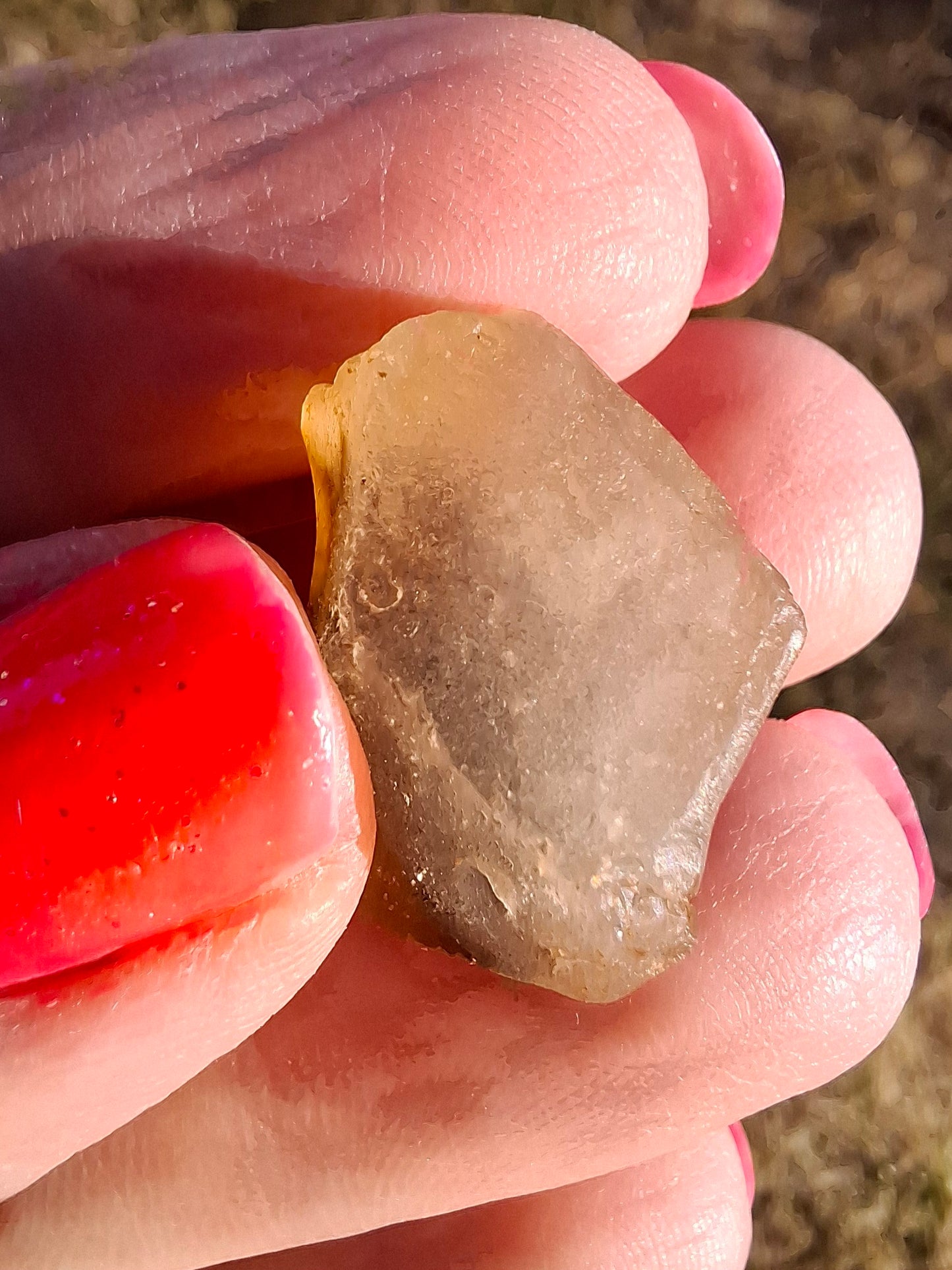 Libyan Desert Glass (darker) Piece, 4.70g, Tektite (Ref: L1372)