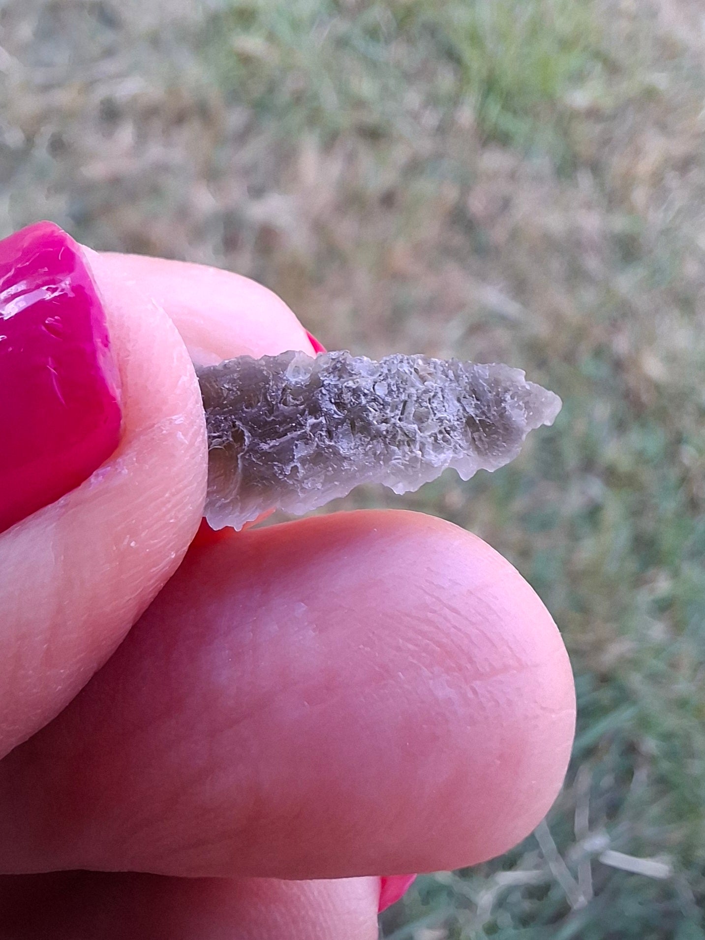Moldavite Piece, SNOWFLAKE, FROSTED, BRUSNA, Tektite (Ref: 1491)