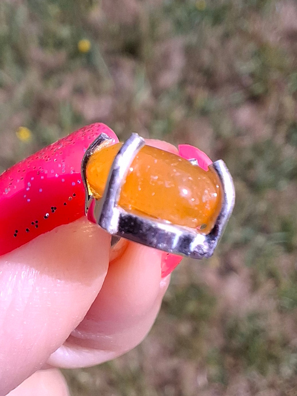 Baltic Amber Pendant, 925 Silver, Fossil (Ref: AP26)