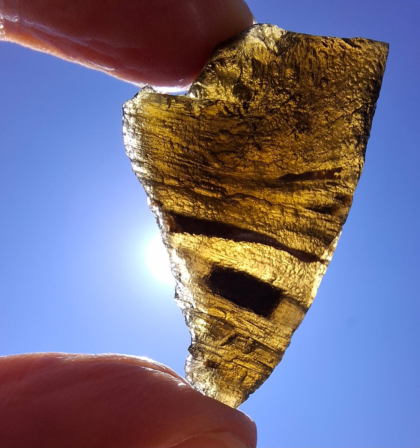 Moldavite Piece, JAKULE, 11.71g, Tektite (Ref: 1173)