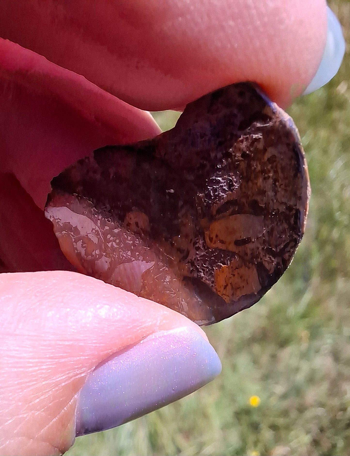 Small Haematite Ammonite HALF, 2.59g, Fossil (Ref: MA7)