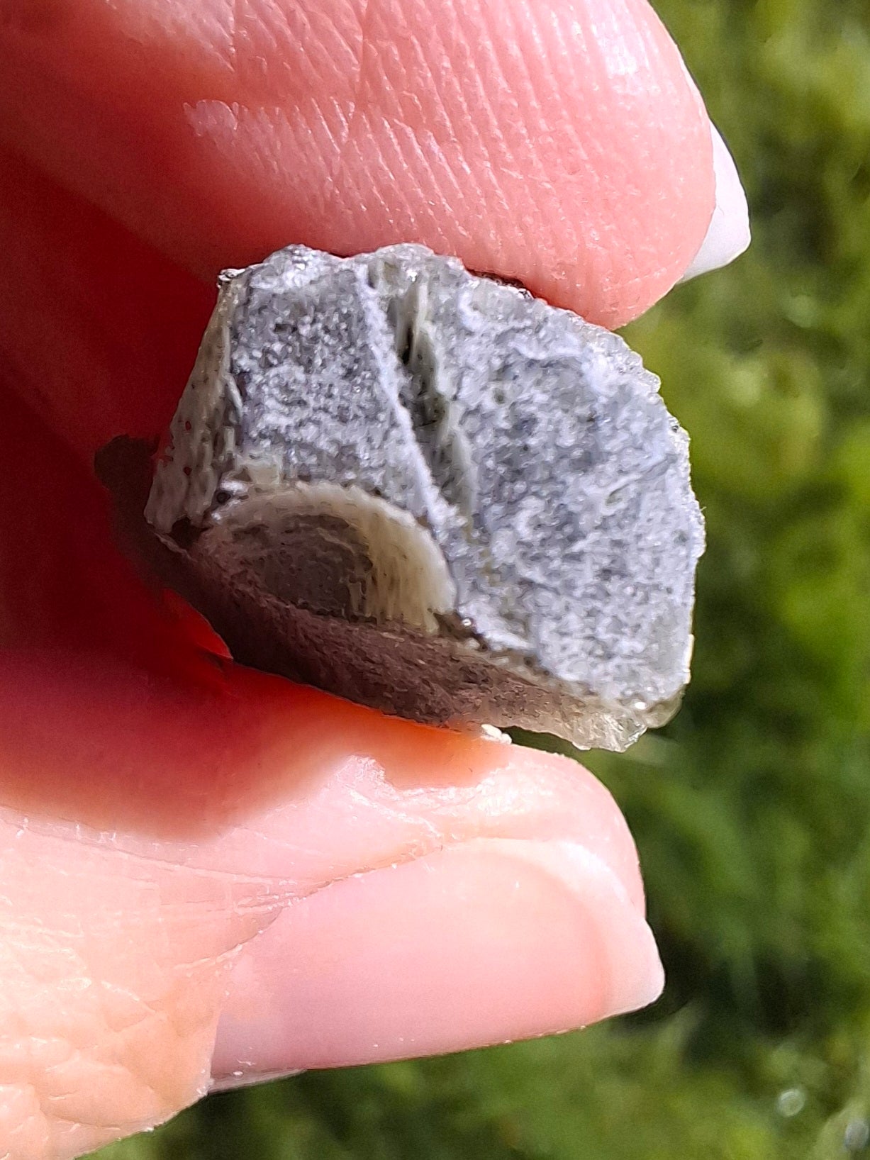 Moldavite Piece, SNOWFLAKE, FROSTED, BARTOCHOV, 4.30g, Tektite (Ref: 1363)
