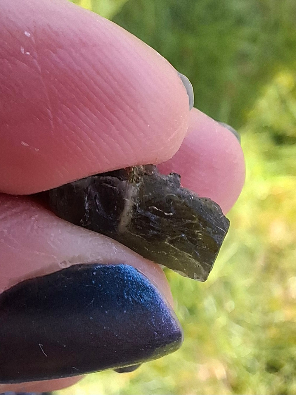 Moldavite Piece, 1.00g, Tektite (Ref: 1399)
