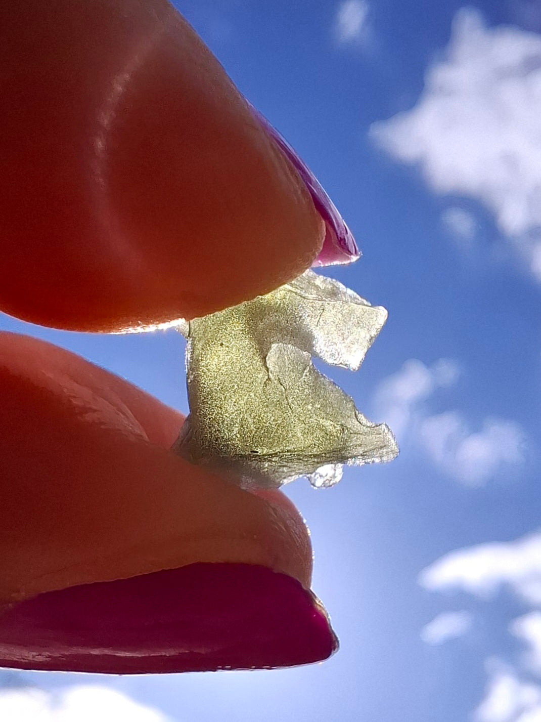 Moldavite Piece, 0.45g, Tektite (Ref: 1444)