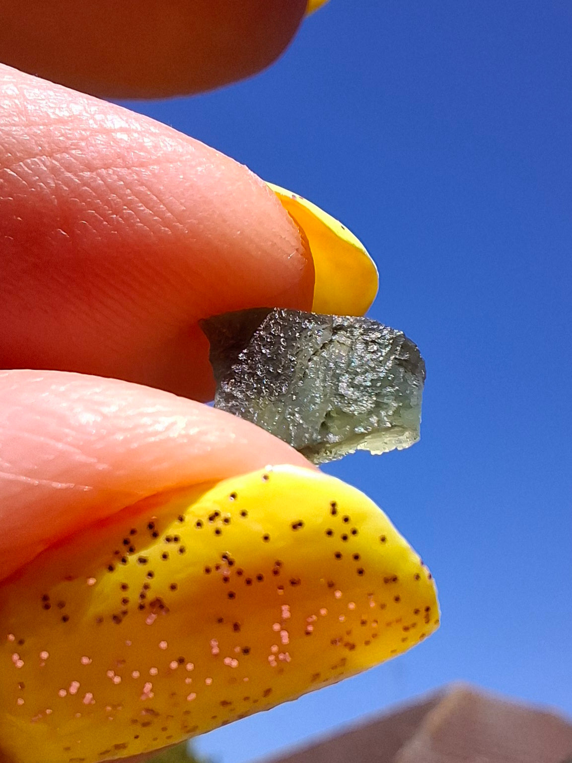 Moldavite small Piece, 0.37g, Tektite (Ref: 1478)