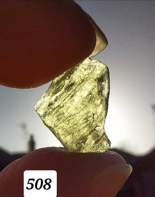 Moldavite Piece, 0.72g, Tektite (Ref: 508)