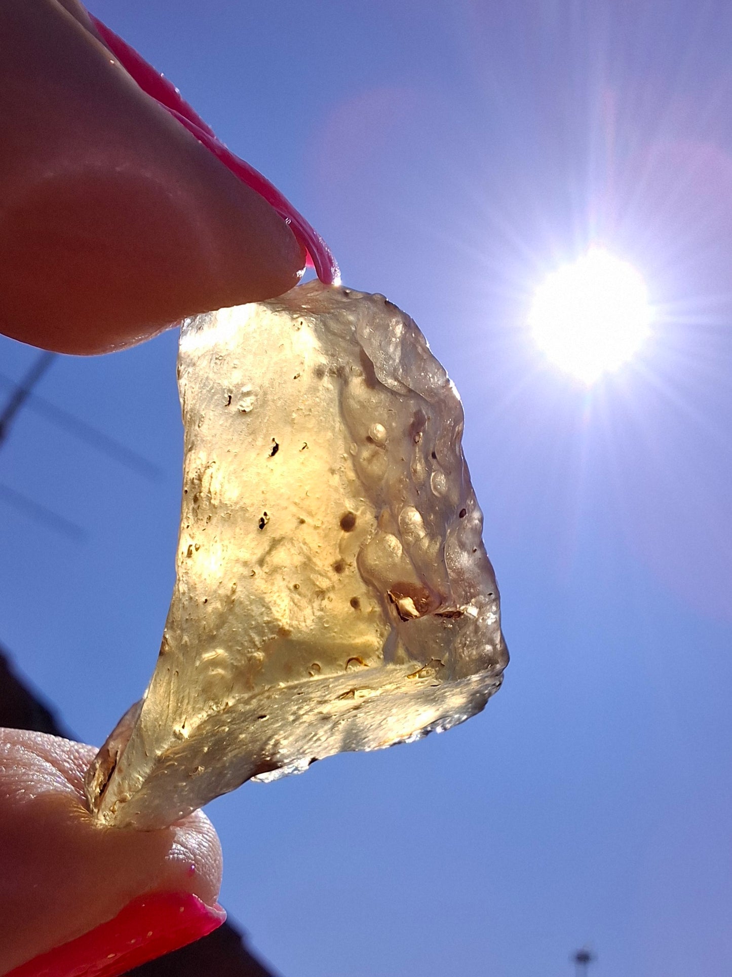 Libyan Desert Glass (darker) Piece, 7.36g, Tektite (Ref: L1357)