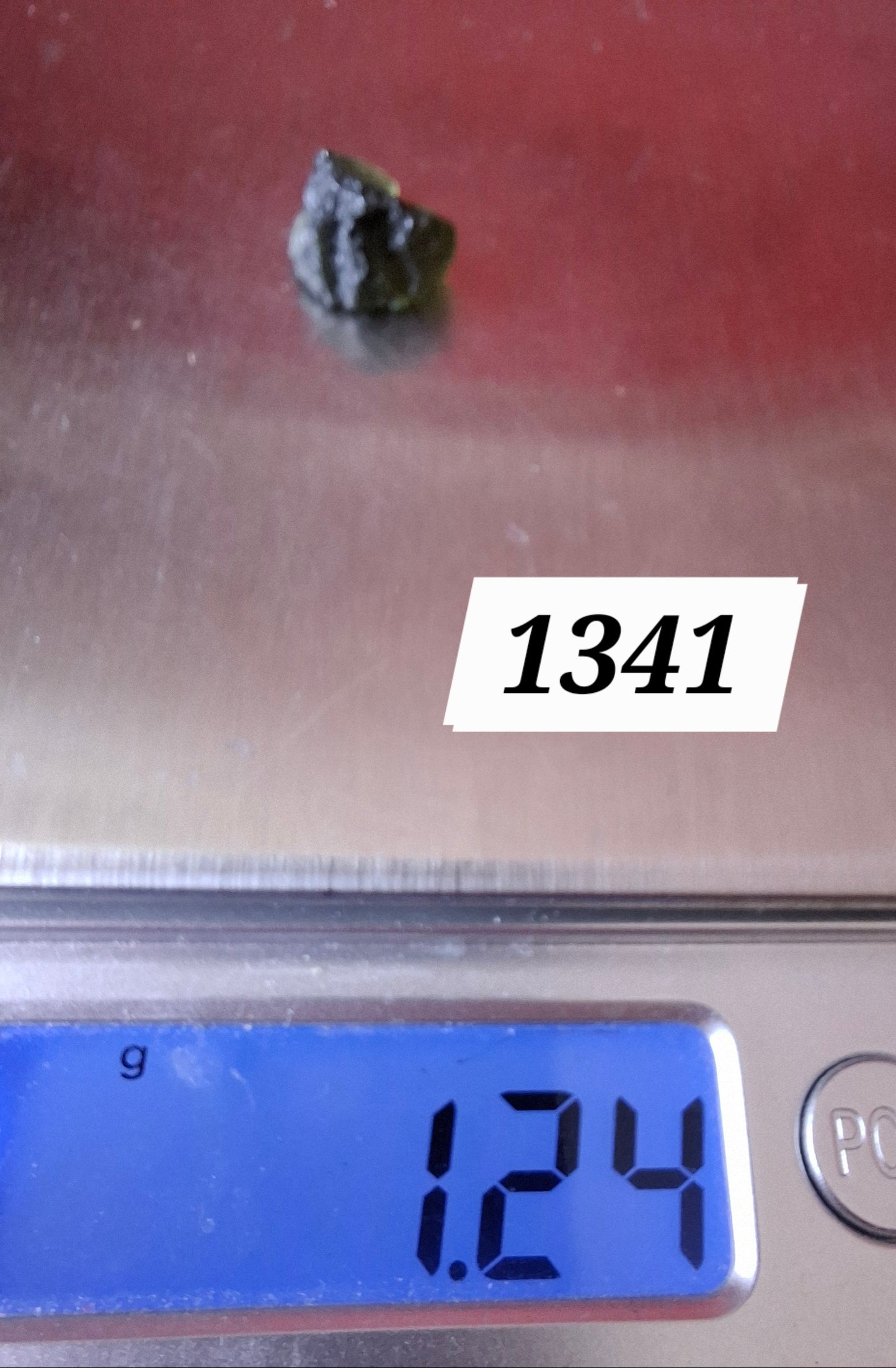 Moldavite Piece, 1.24g, Tektite (Ref: 1341)