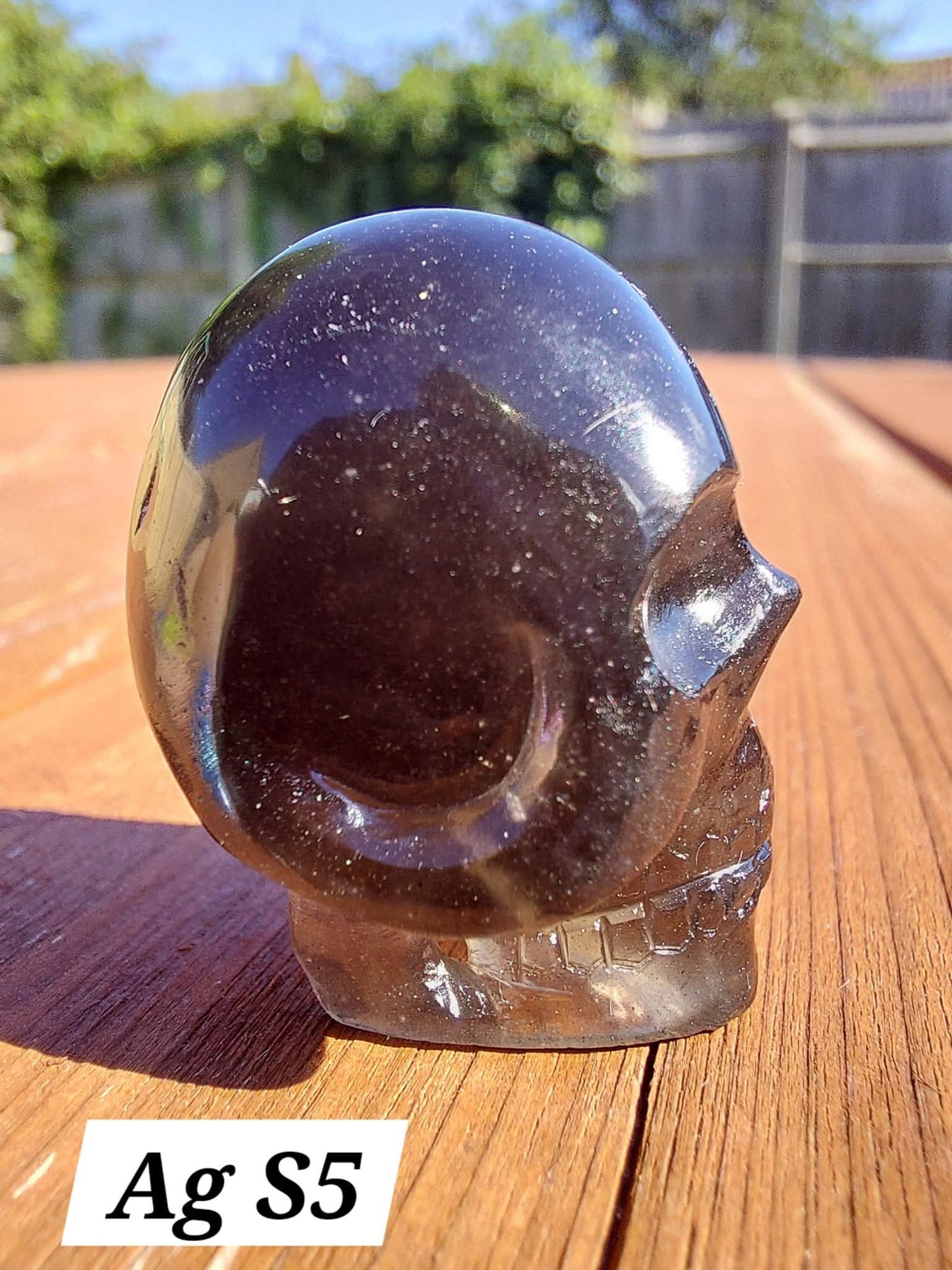 Agni Manitite SKULL Carving, 14.54g, Crystal (Ref: Ag S5)