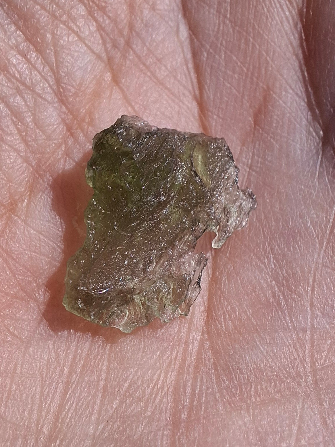 Moldavite Piece, 0.80g, Tektite (Ref: 1397)