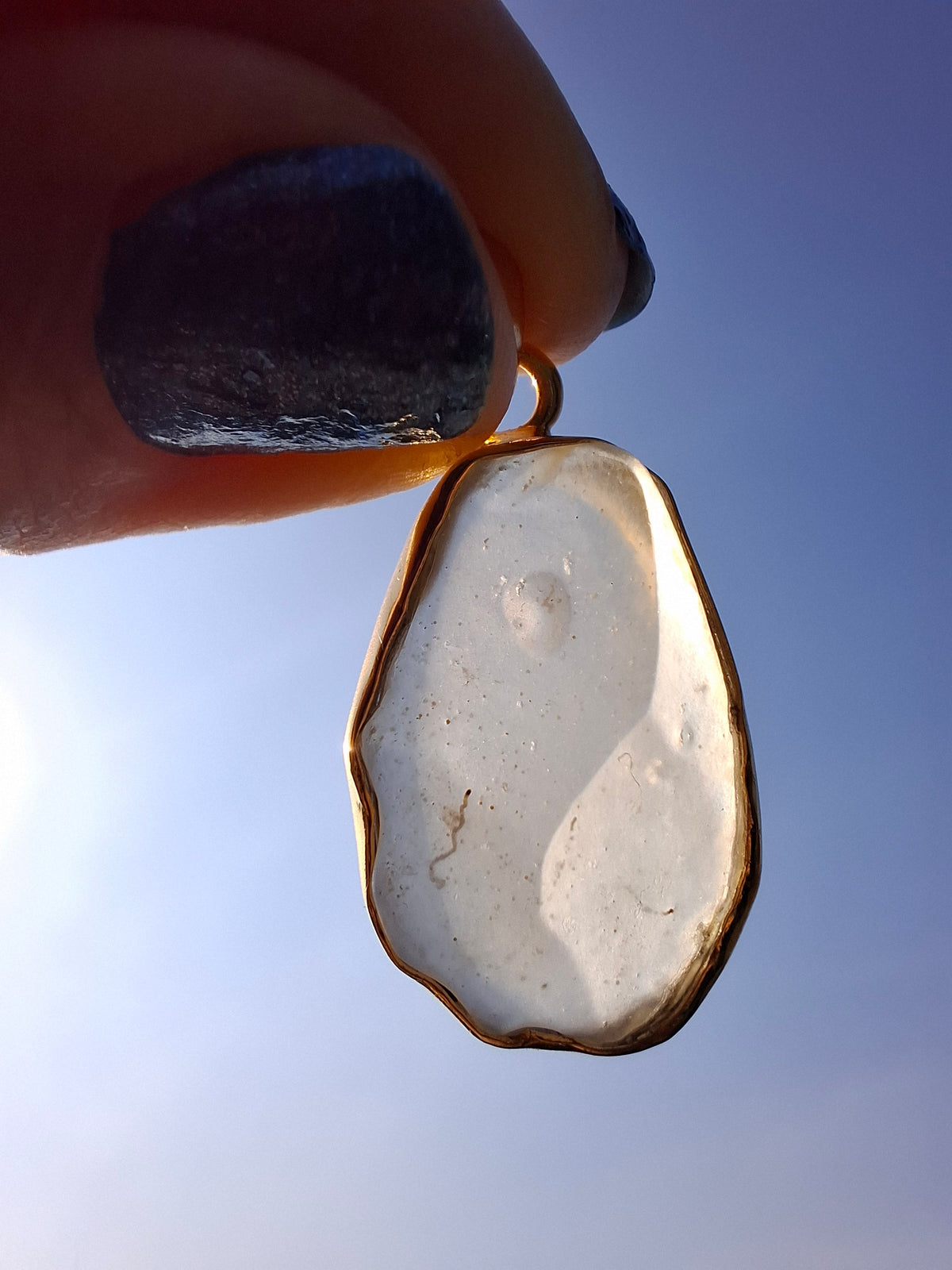 Libyan Desert Glass Pendant, 14K GOLD Plated, Tektite (Ref: LP114)
