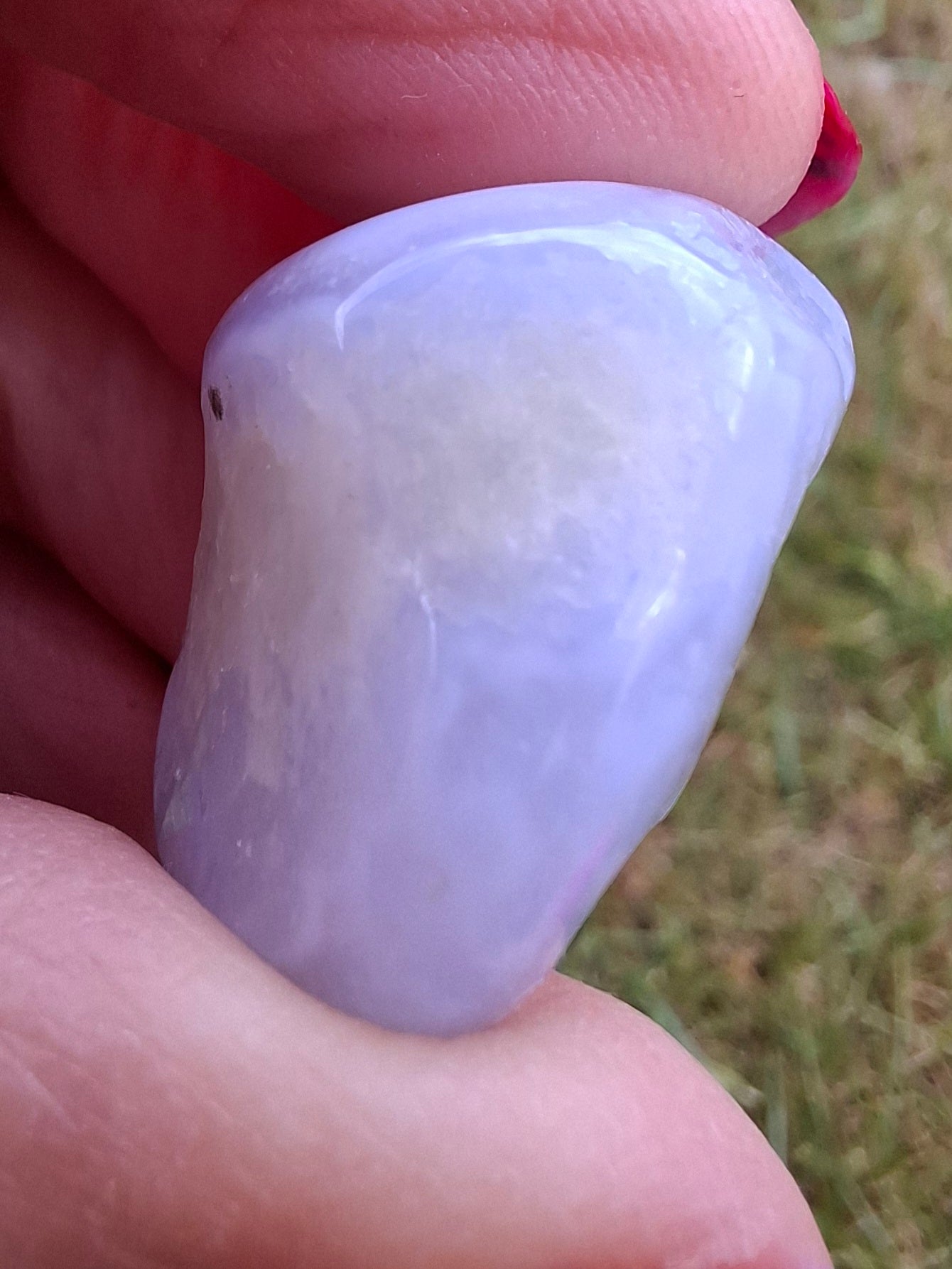 Blue Lace Agate, Tumble Stone, Crystal (Ref: T140)