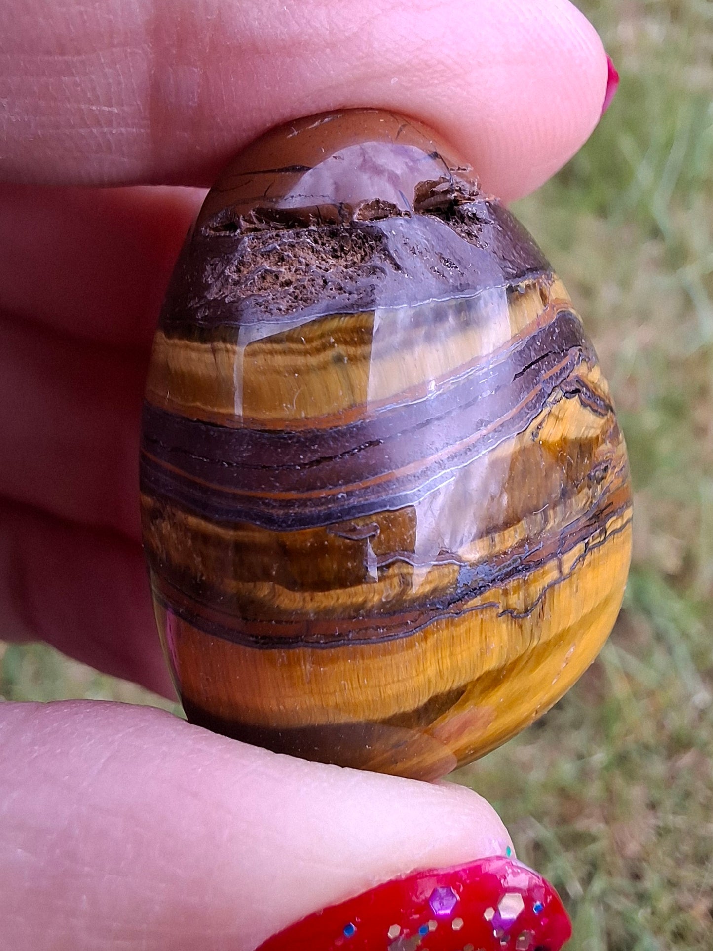 Tigers Eye, Tumble Stone, Crystal (Ref: T133)