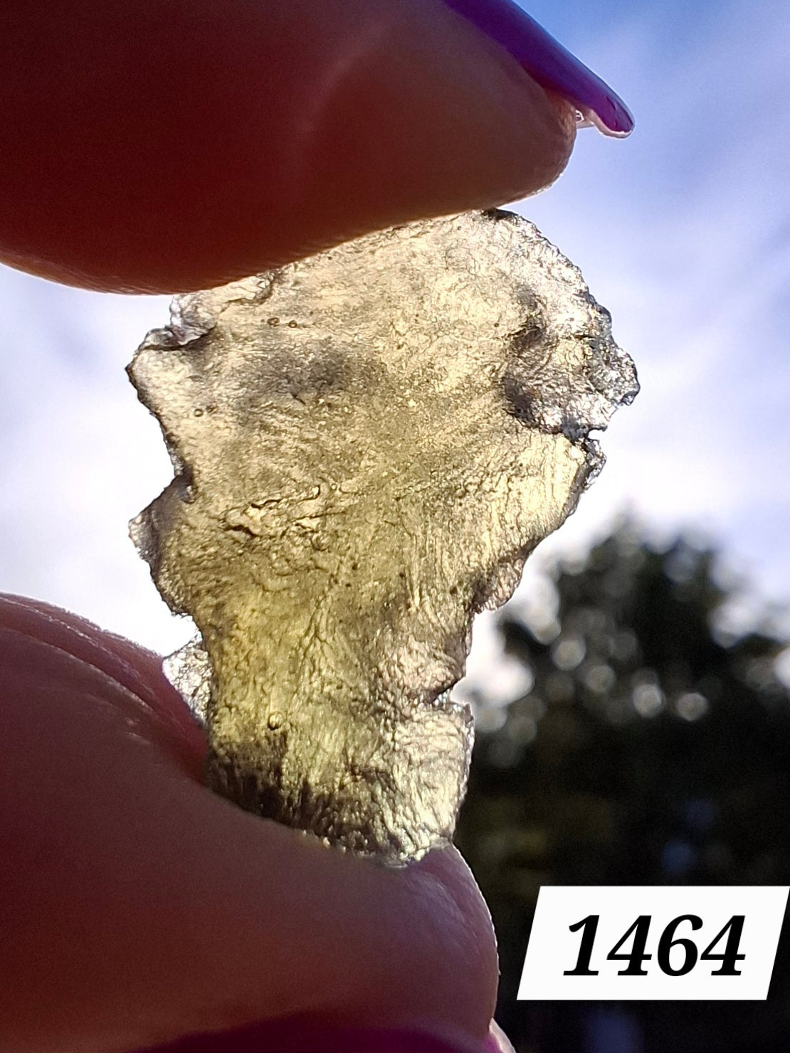 Moldavite Piece, 1.22g, Tektite (Ref: 1464)