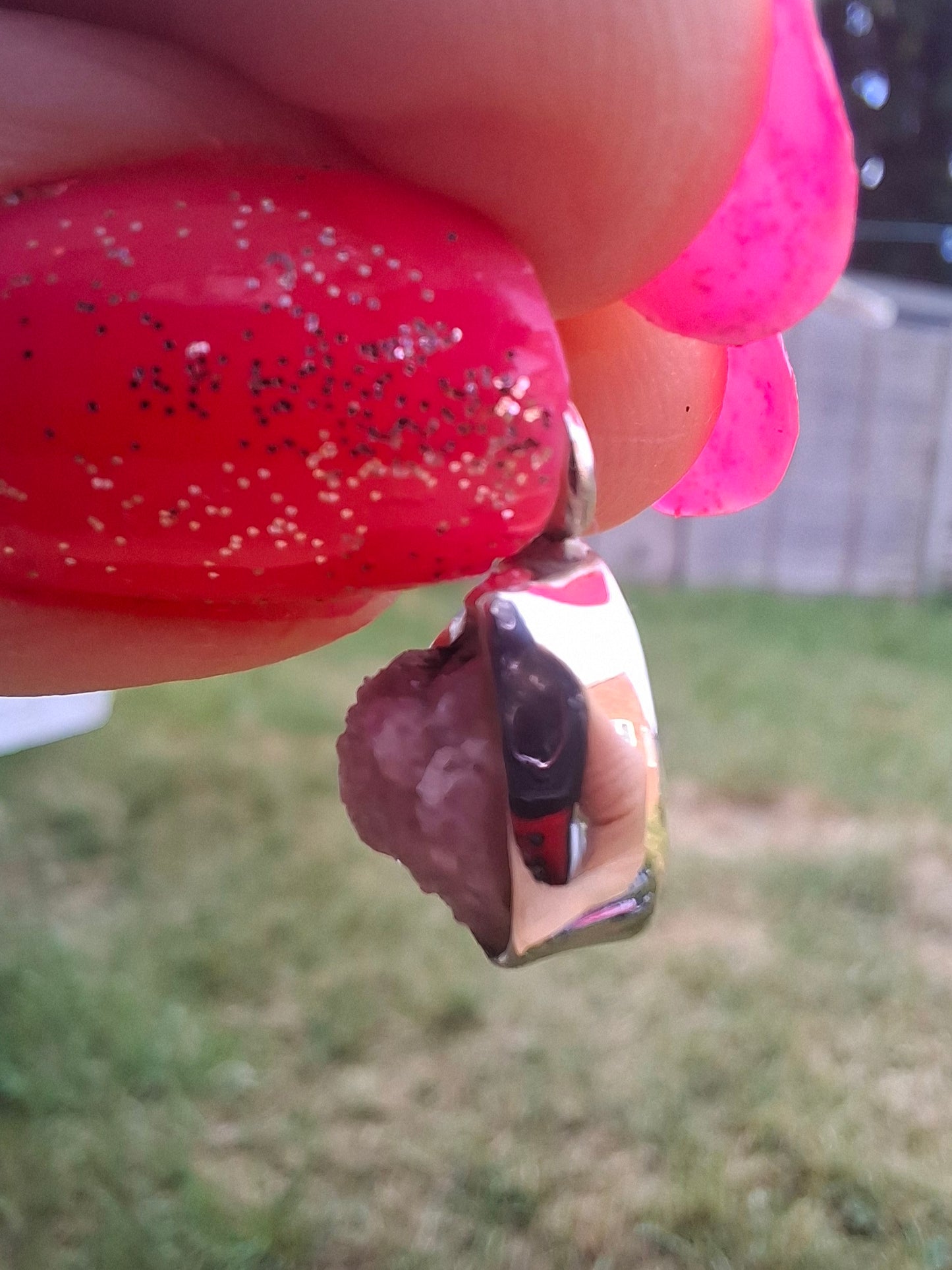 Pink Tourmaline Pendant, 925 Silver, Crystal (Ref: PT85)