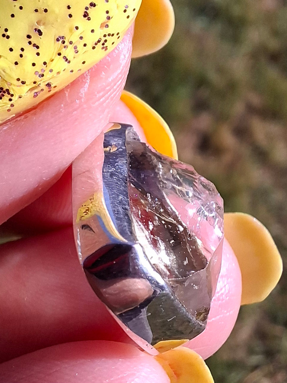 Libyan Desert Glass Pendant, 925 Silver, Tektite (Ref: LP101)
