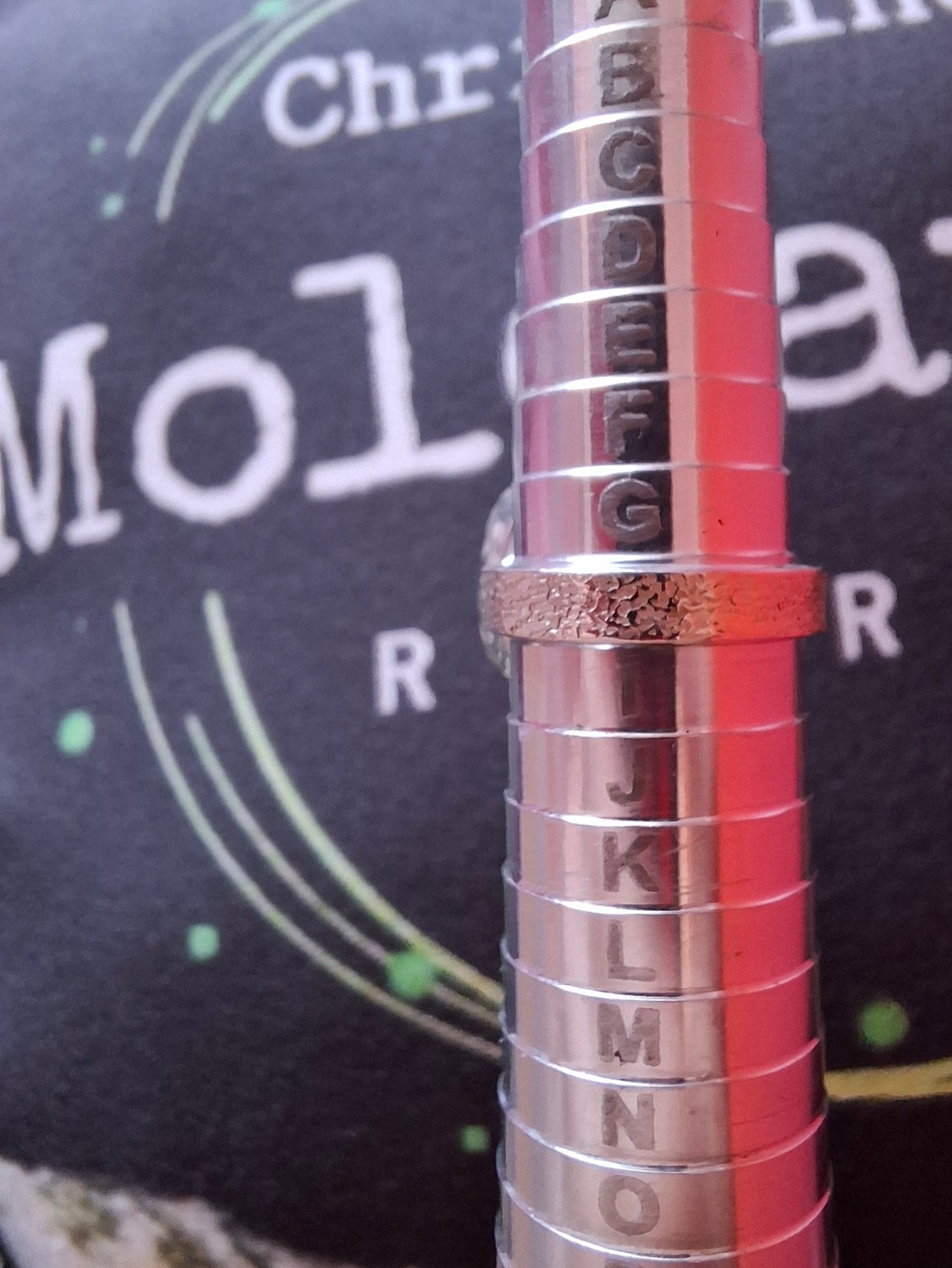 Moldavite Ring, size H, 925 Silver, Tektite (Ref: R294)