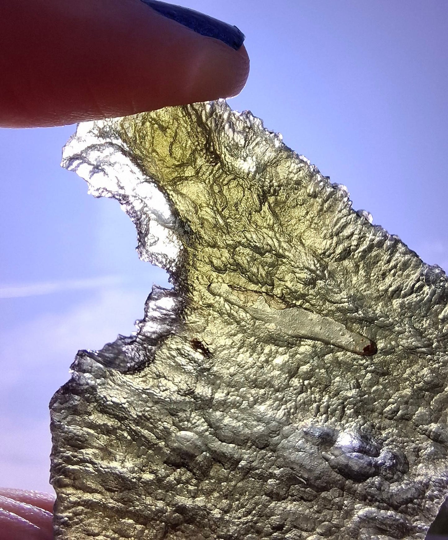 Moldavite Piece, ANGEL CHIME, CHLUM MAROUSKOVO POLE, 23.61g, Tektite (Ref: 1165)