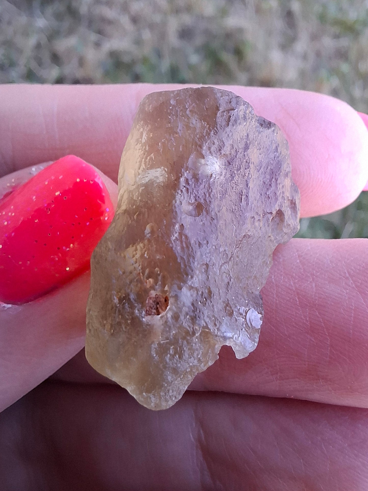 Libyan Desert Glass (darker) Piece, 7.32g, Tektite (Ref: L1369)