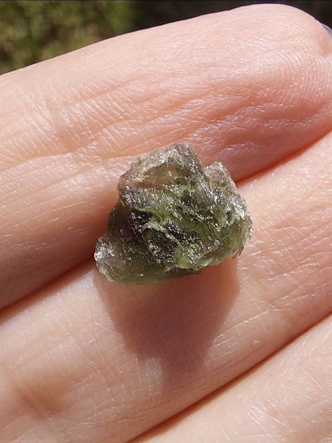 Moldavite Piece, 0.59g, Tektite (Ref: E168)
