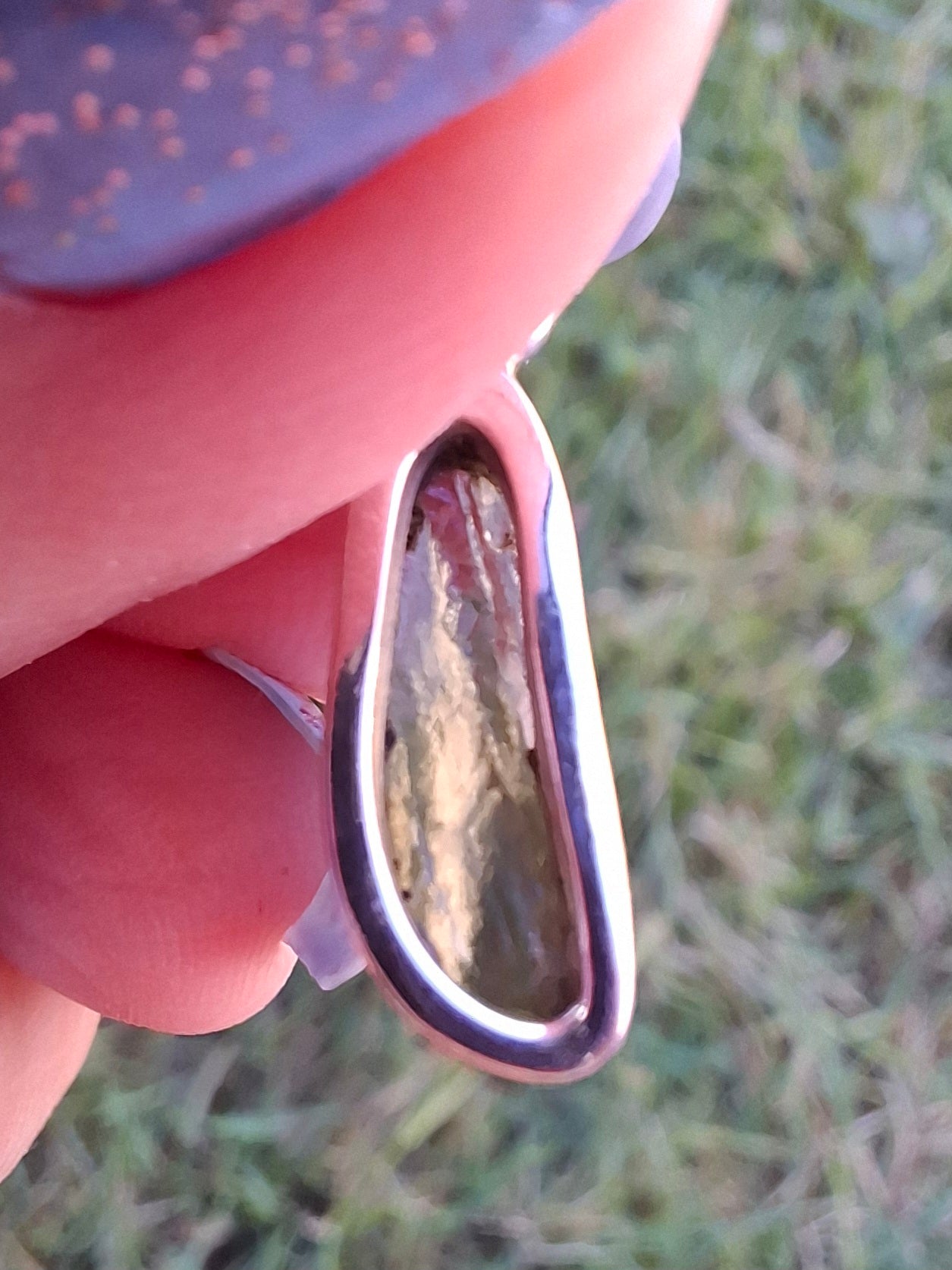 Moldavite Pendant, 925 Silver, Tektite (Ref: P82)