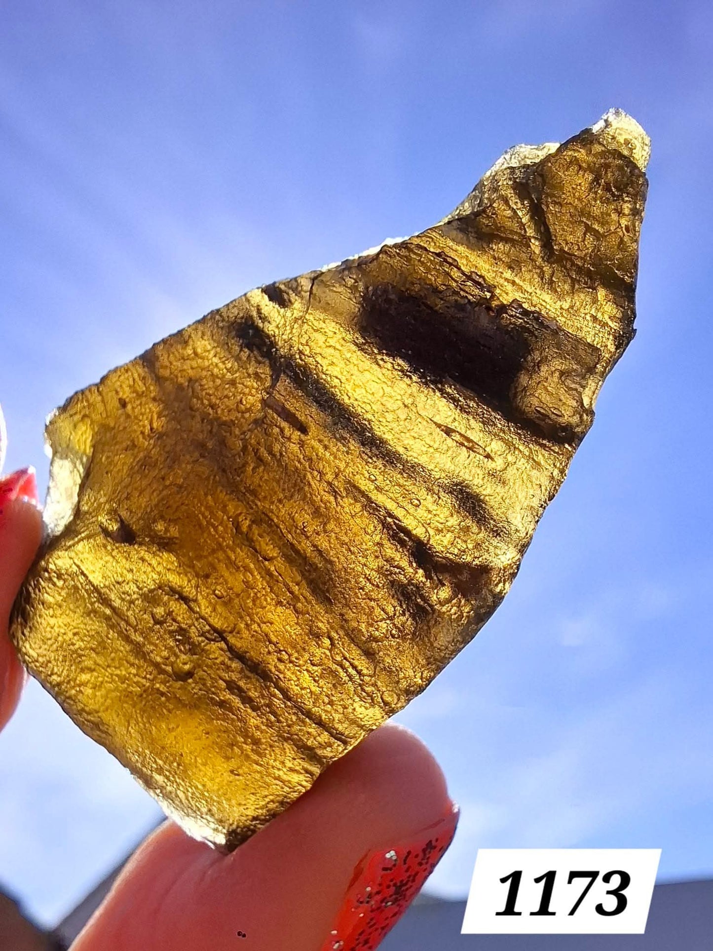 Moldavite Piece, JAKULE, 11.71g, Tektite (Ref: 1173)